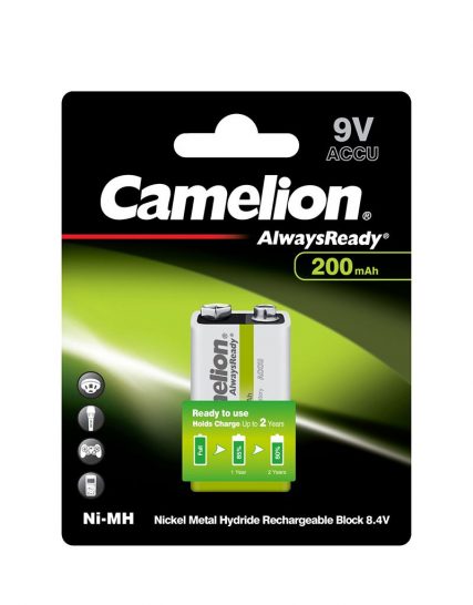 باتری قابل شارژ AlwaysReady Ni-MH سایز ۹ ولت 9V-AR