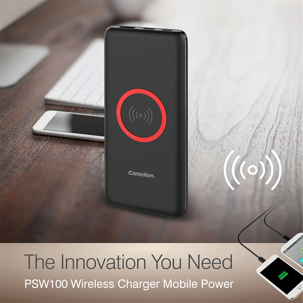 پاوربانک منبع تغذیه بی سیم مدل PSW100 - تصویر 2